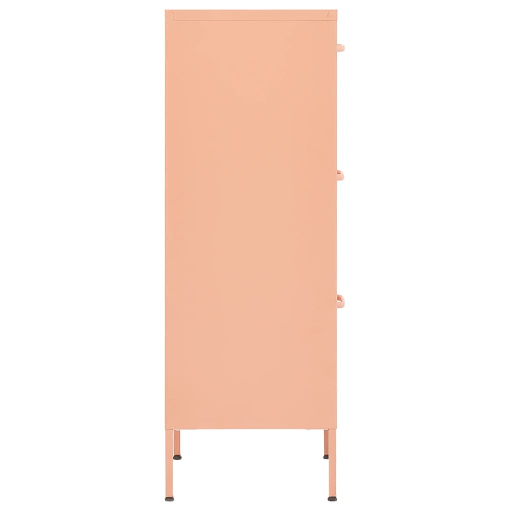 Varastokaappi pinkki 42,5x35x101,5 cm teräs - Sisustajankoti.fi