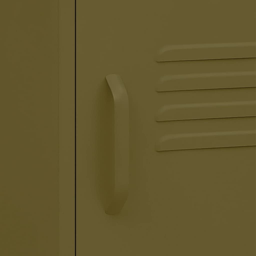 Yöpöytä oliivinvihreä 35x35x51 cm teräs - Sisustajankoti.fi