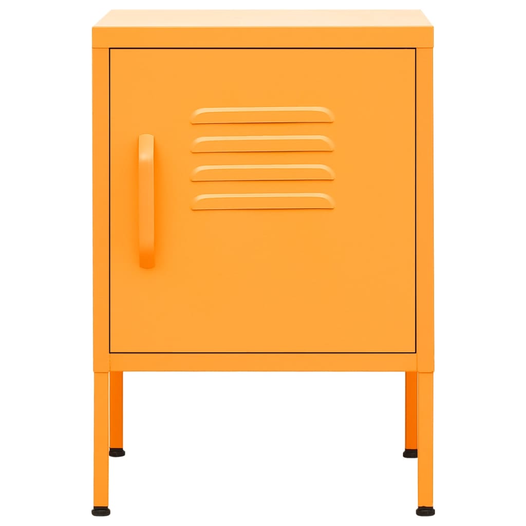 Yöpöytä sinapinkeltainen 35x35x51 cm teräs - Sisustajankoti.fi