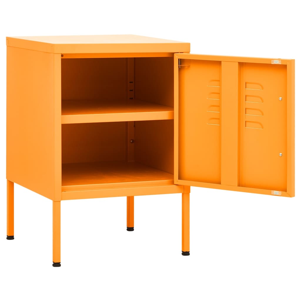 Yöpöytä sinapinkeltainen 35x35x51 cm teräs - Sisustajankoti.fi