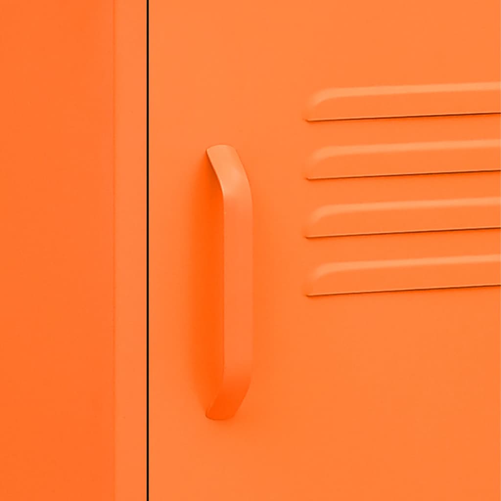 Yöpöytä oranssi 35x35x51 cm teräs - Sisustajankoti.fi