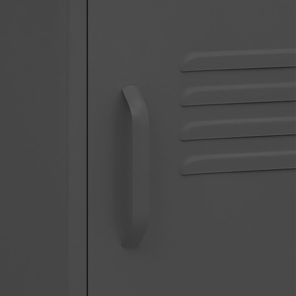 Yöpöytä antrasiitti 35x35x51 cm teräs - Sisustajankoti.fi