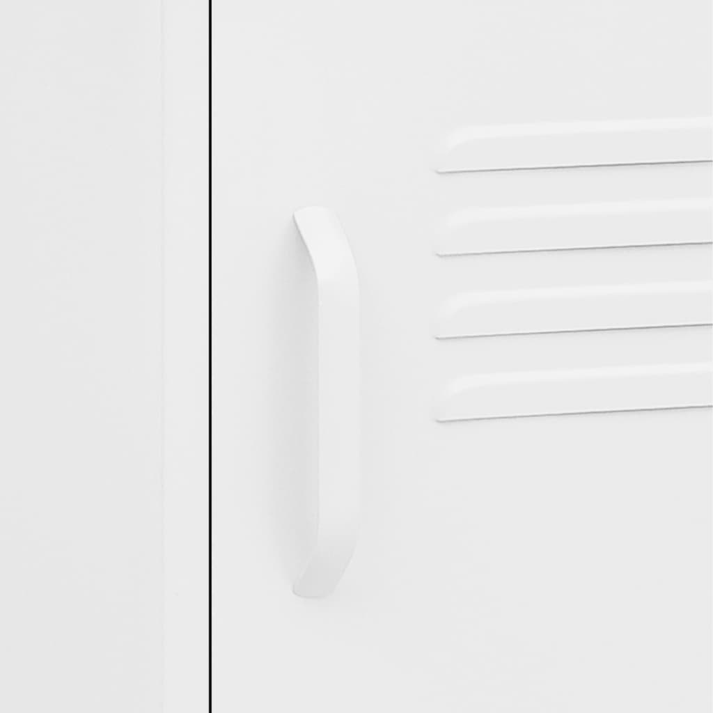 Yöpöytä valkoinen 35x35x51 cm teräs - Sisustajankoti.fi