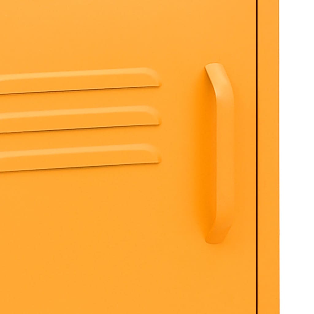 Yöpöytä sinapinkeltainen 35x35x51 cm teräs - Sisustajankoti.fi