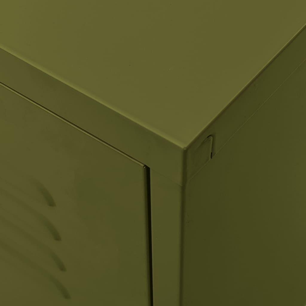 TV-taso oliivinvihreä 105x35x50 cm teräs - Sisustajankoti.fi