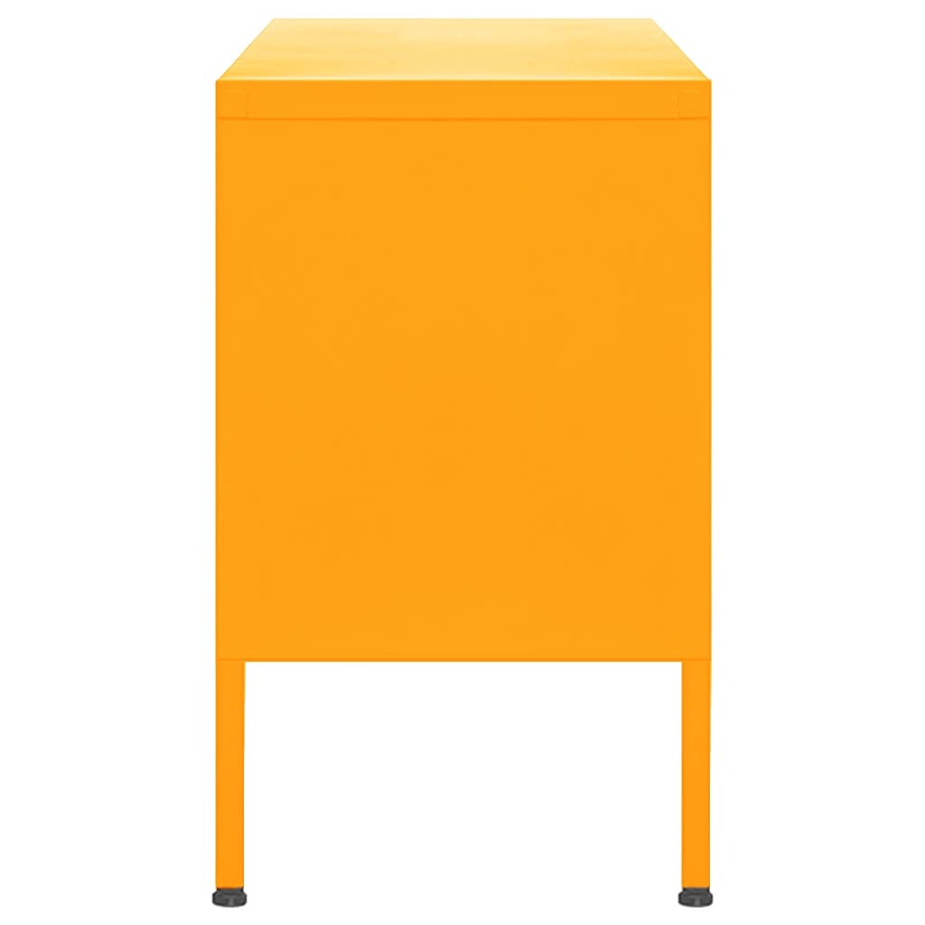 TV-taso sinapinkeltainen 105x35x50 cm teräs - Sisustajankoti.fi