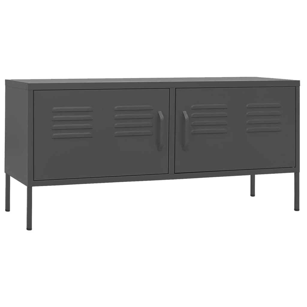 TV-taso antrasiitti 105x35x50 cm teräs - Sisustajankoti.fi