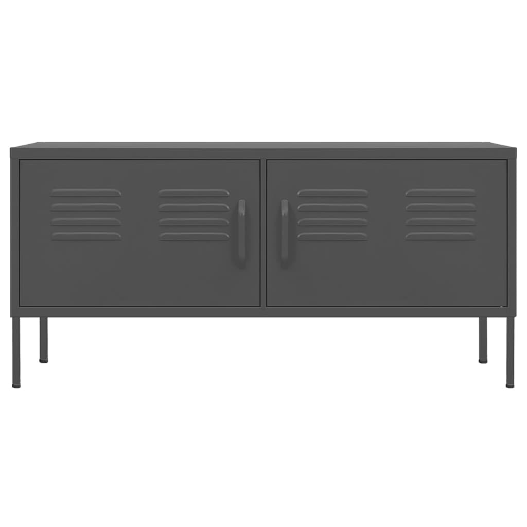 TV-taso antrasiitti 105x35x50 cm teräs - Sisustajankoti.fi