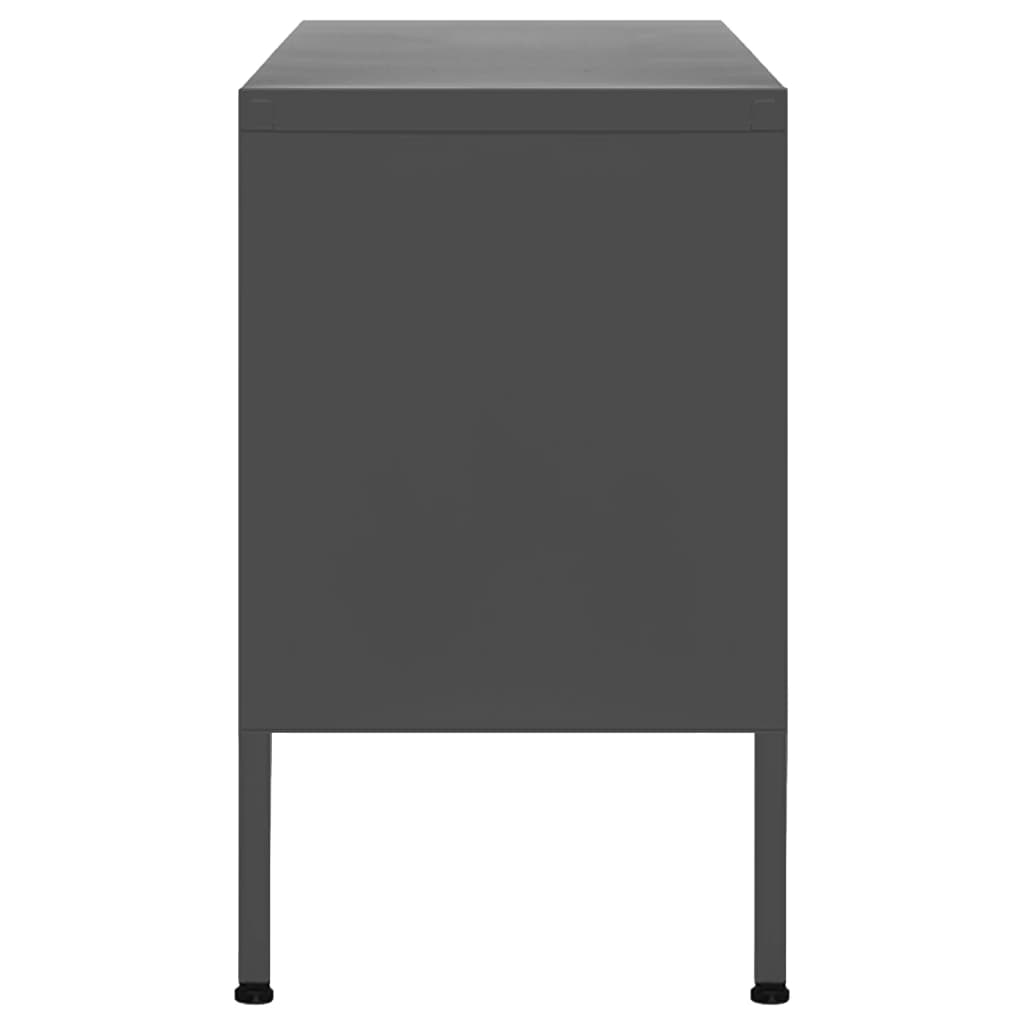 TV-taso antrasiitti 105x35x50 cm teräs - Sisustajankoti.fi