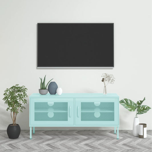 TV-taso minttu 105x35x50 cm teräs - Sisustajankoti.fi