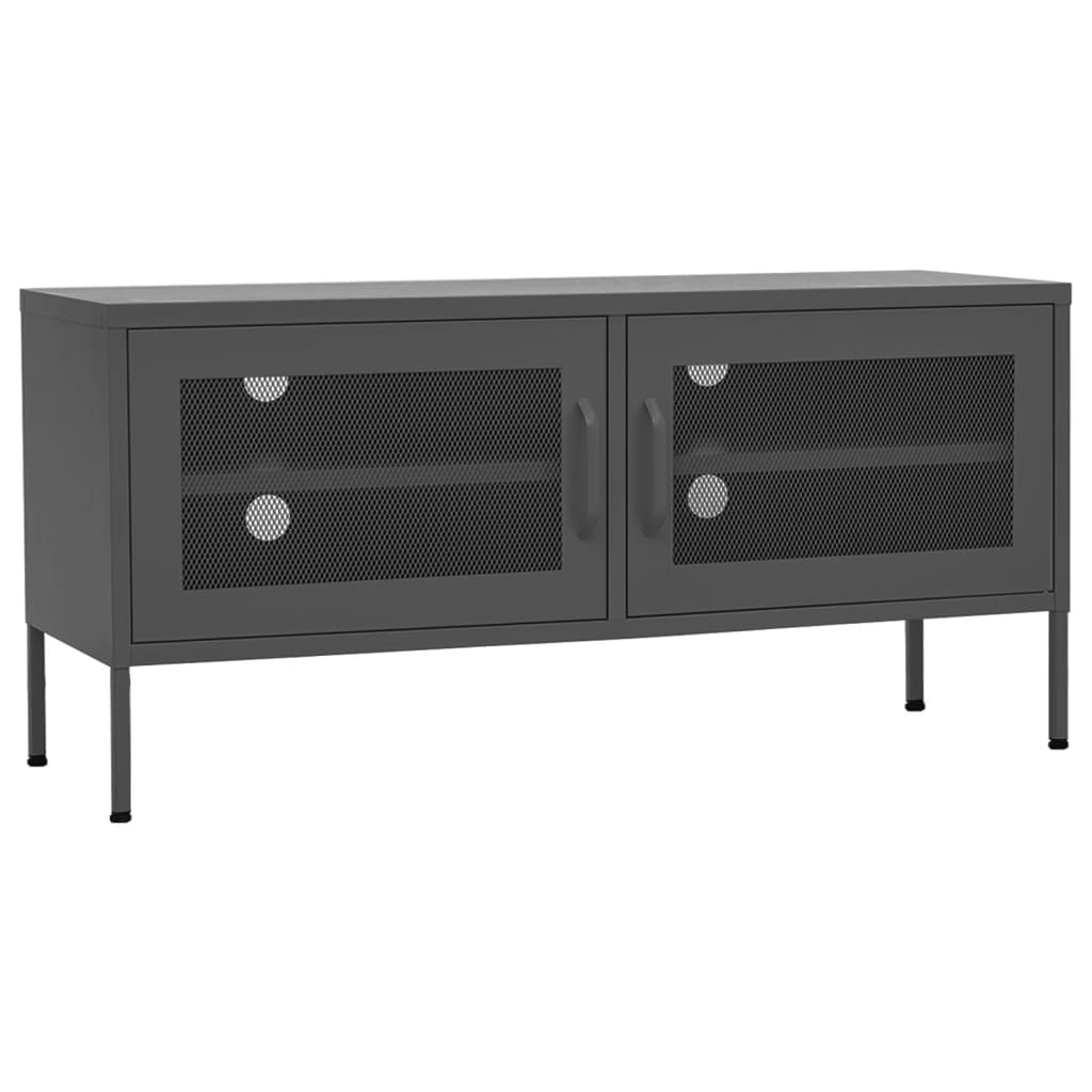 TV-taso antrasiitti 105x35x50 cm teräs - Sisustajankoti.fi