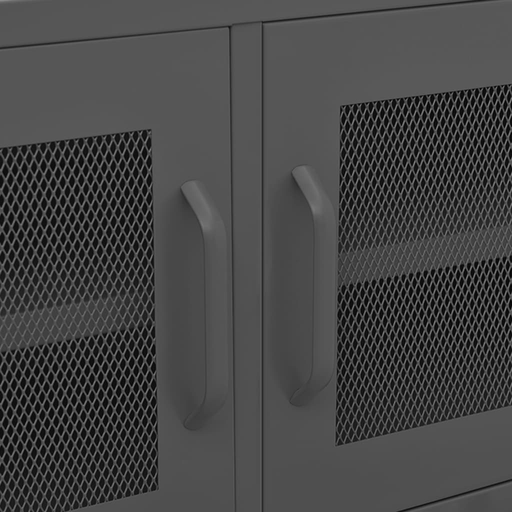 TV-taso antrasiitti 105x35x50 cm teräs - Sisustajankoti.fi