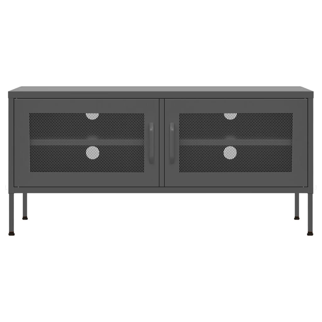 TV-taso antrasiitti 105x35x50 cm teräs - Sisustajankoti.fi