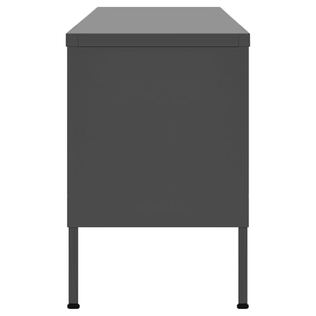 TV-taso antrasiitti 105x35x50 cm teräs - Sisustajankoti.fi