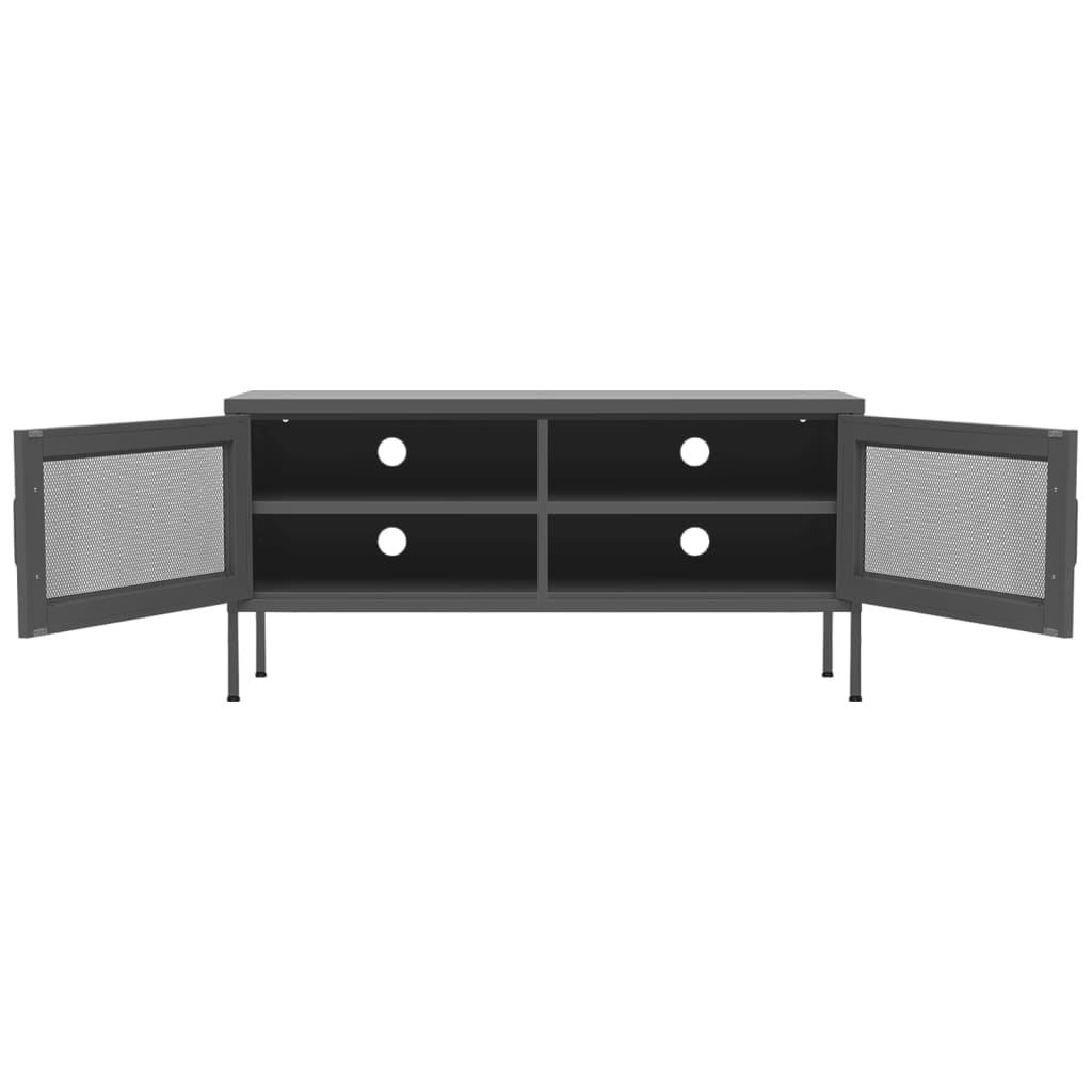 TV-taso antrasiitti 105x35x50 cm teräs - Sisustajankoti.fi