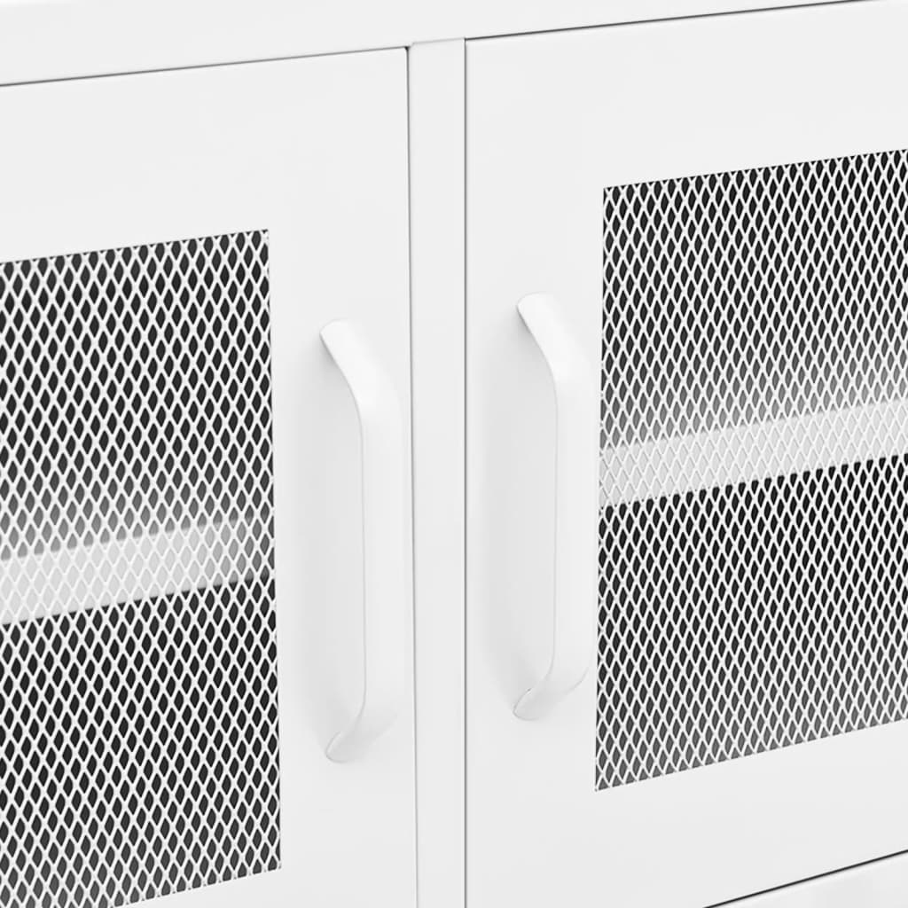 TV-taso valkoinen 105x35x50 cm teräs - Sisustajankoti.fi