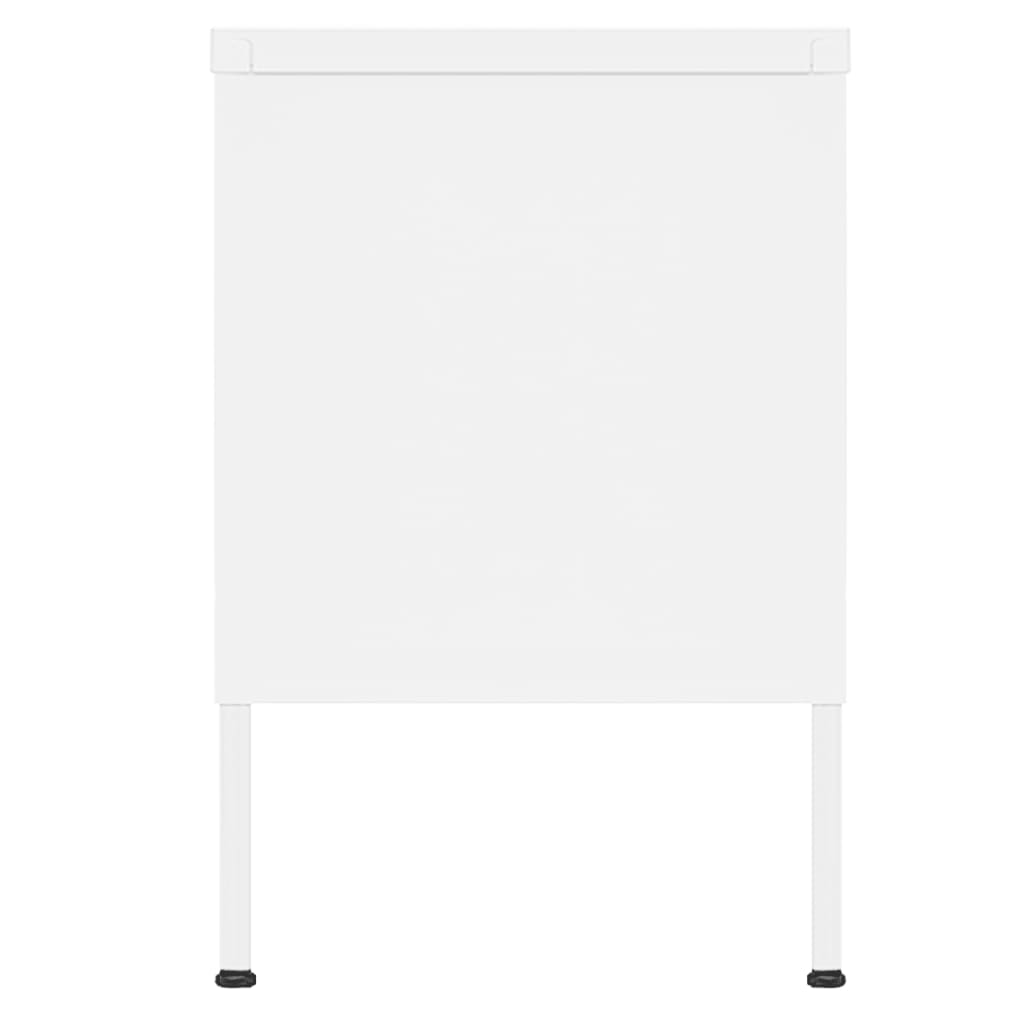 TV-taso valkoinen 105x35x50 cm teräs - Sisustajankoti.fi