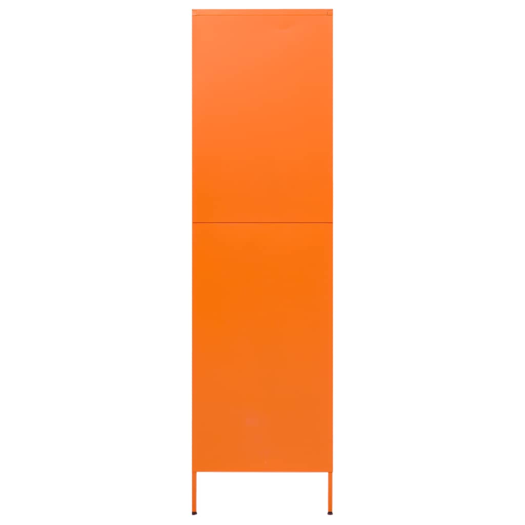 Vaatekaappi oranssi 90x50x180 cm teräs - Sisustajankoti.fi