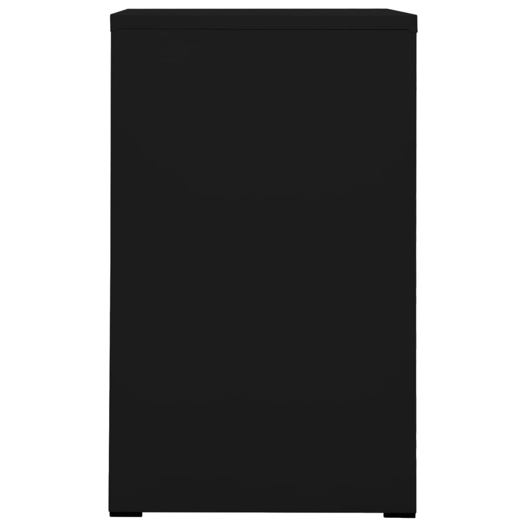 Arkistokaappi musta 46x62x102,5 cm teräs - Sisustajankoti.fi