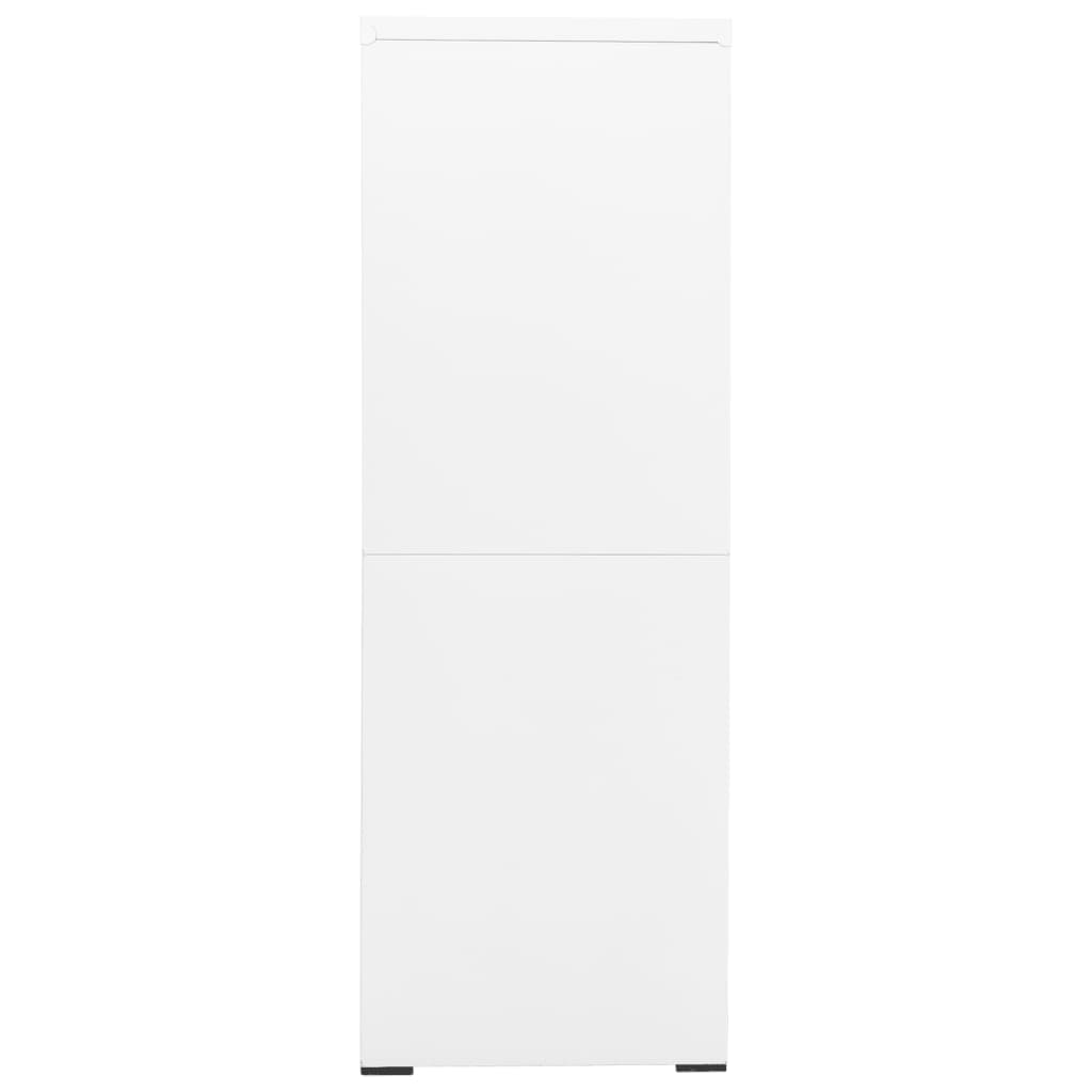 Arkistokaappi valkoinen 90x46x134 cm teräs - Sisustajankoti.fi
