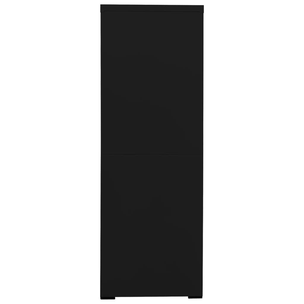 Arkistokaappi musta 90x46x134 cm teräs - Sisustajankoti.fi