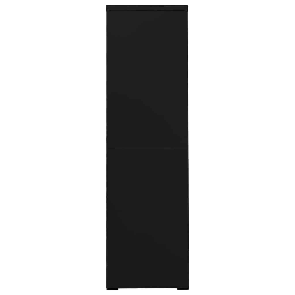 Arkistokaappi musta 90x46x164 cm teräs - Sisustajankoti.fi