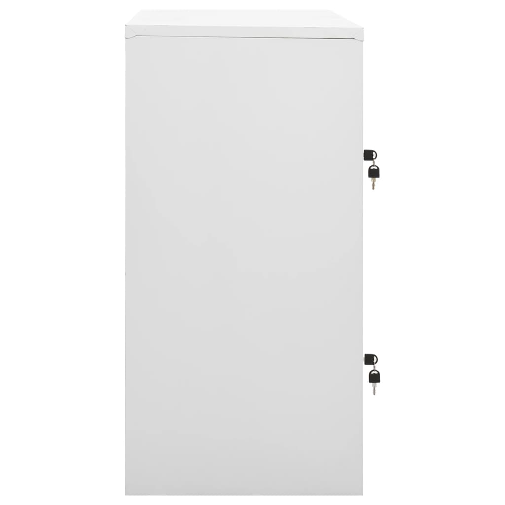 Pukukaappi vaaleanharmaa ja sininen 90x45x92,5 cm teräs - Sisustajankoti.fi