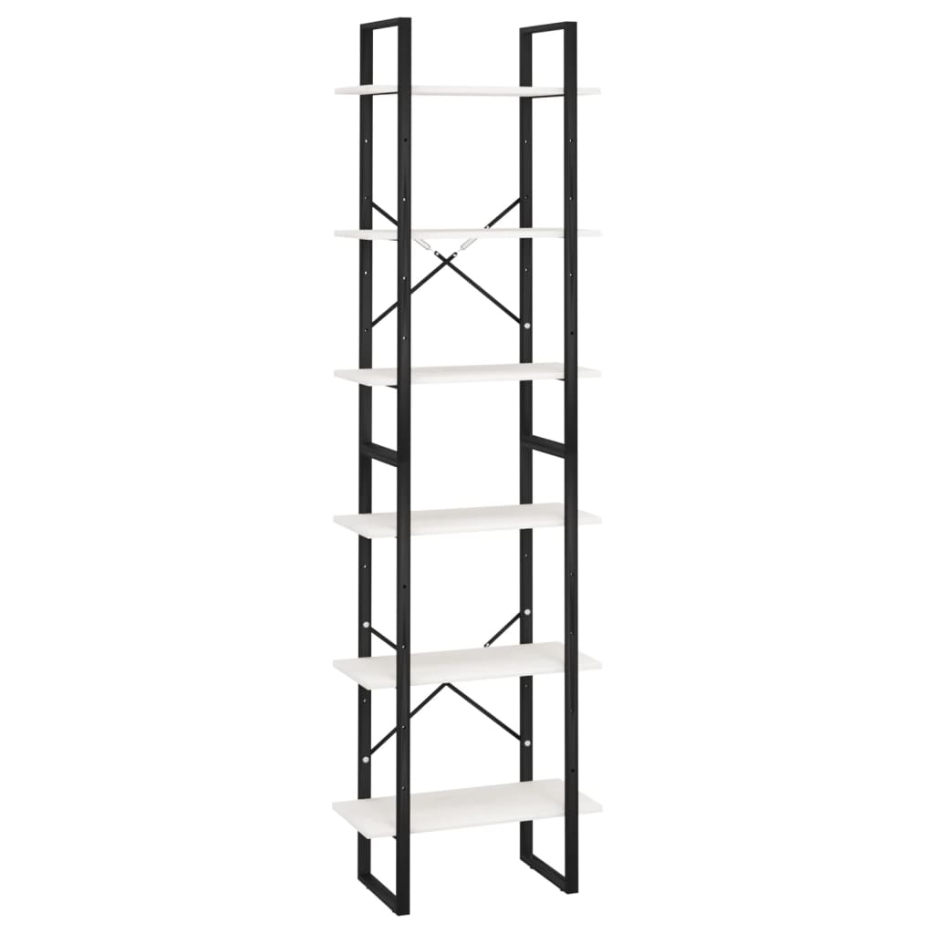 Säilytyshyllyt 2 kpl valkoinen 60x30x210 cm tekninen puu - Sisustajankoti.fi