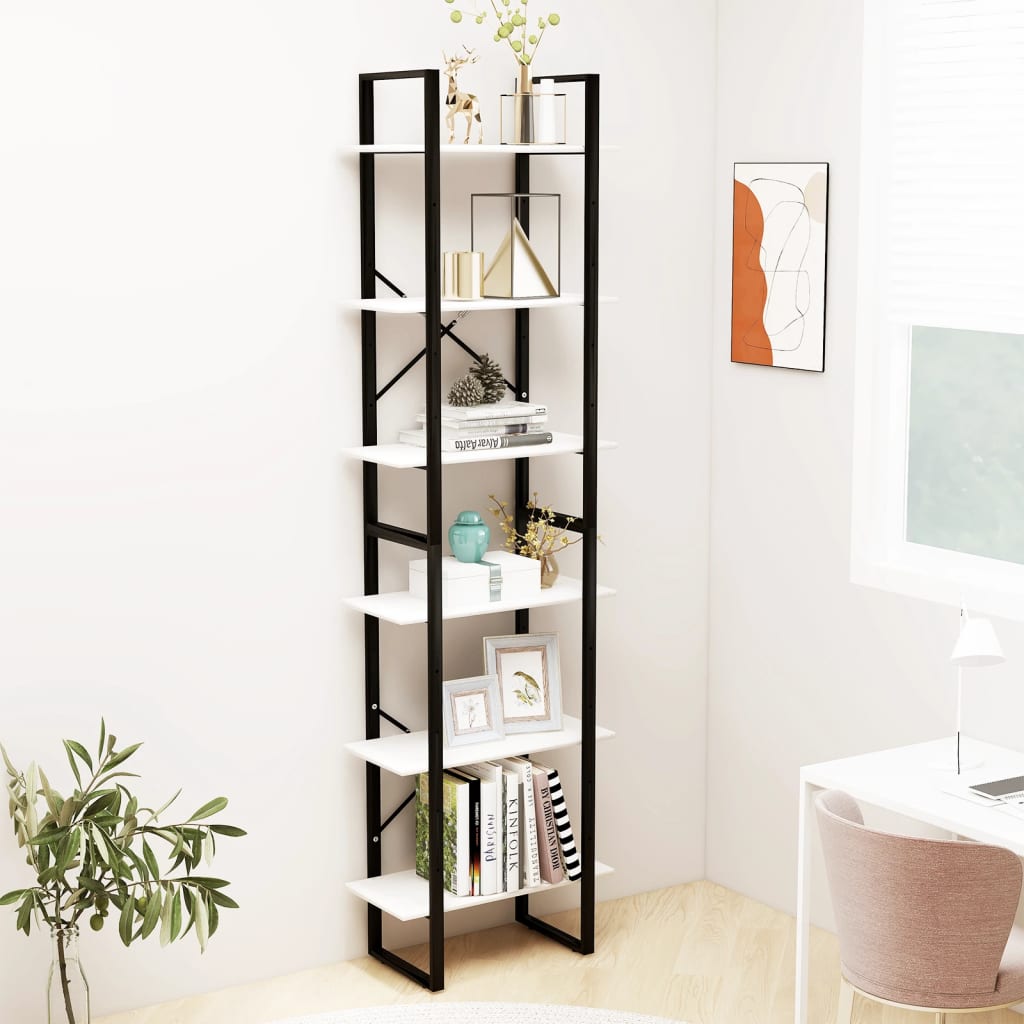 Säilytyshyllyt 2 kpl valkoinen 60x30x210 cm tekninen puu - Sisustajankoti.fi
