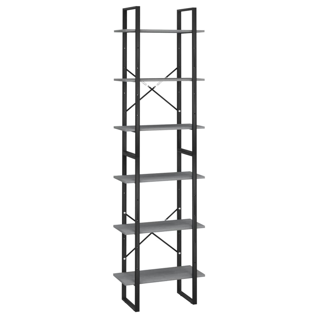 Säilytyshylly harmaa 60x30x210 cm täysi mänty - Sisustajankoti.fi