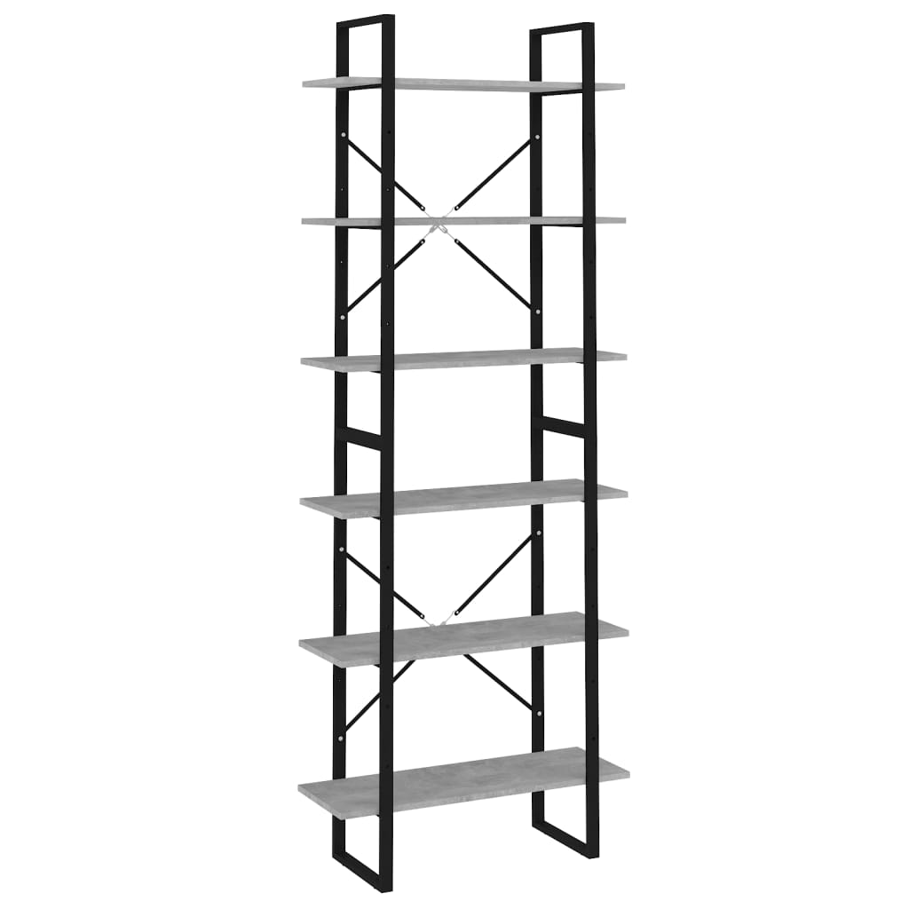 Korkea kaappi betoninharmaa 80x30x210 cm lastulevy - Sisustajankoti.fi