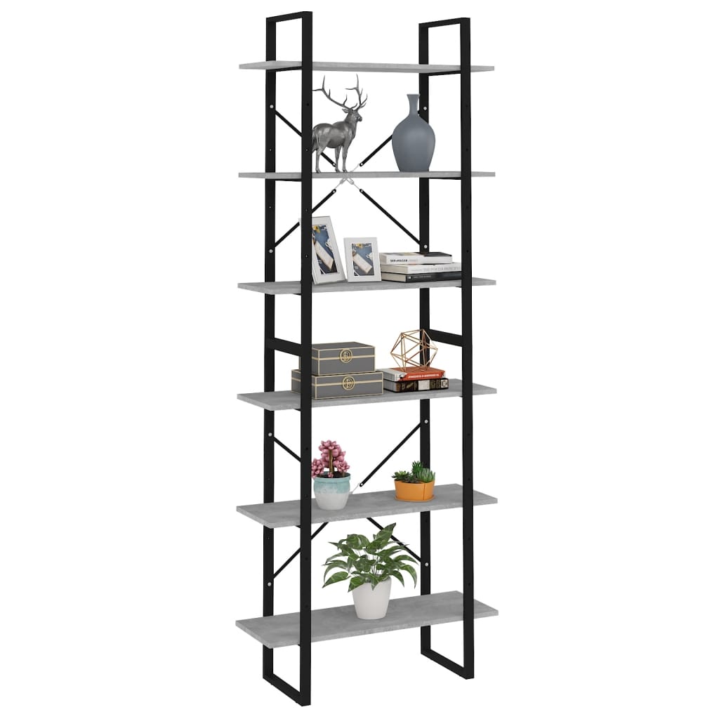 Korkea kaappi betoninharmaa 80x30x210 cm lastulevy - Sisustajankoti.fi