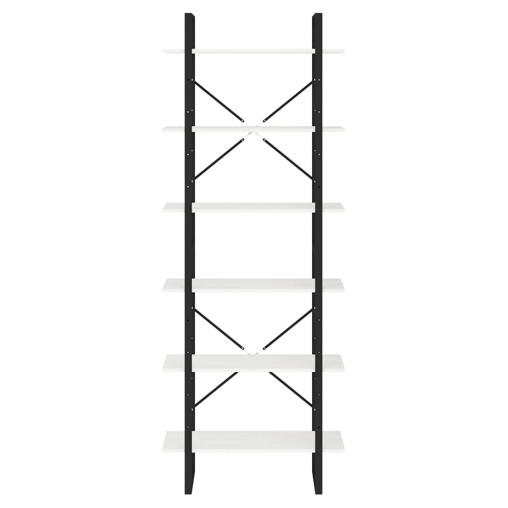 Korkea kaappi valkoinen 80x30x210 cm täysi mänty - Sisustajankoti.fi