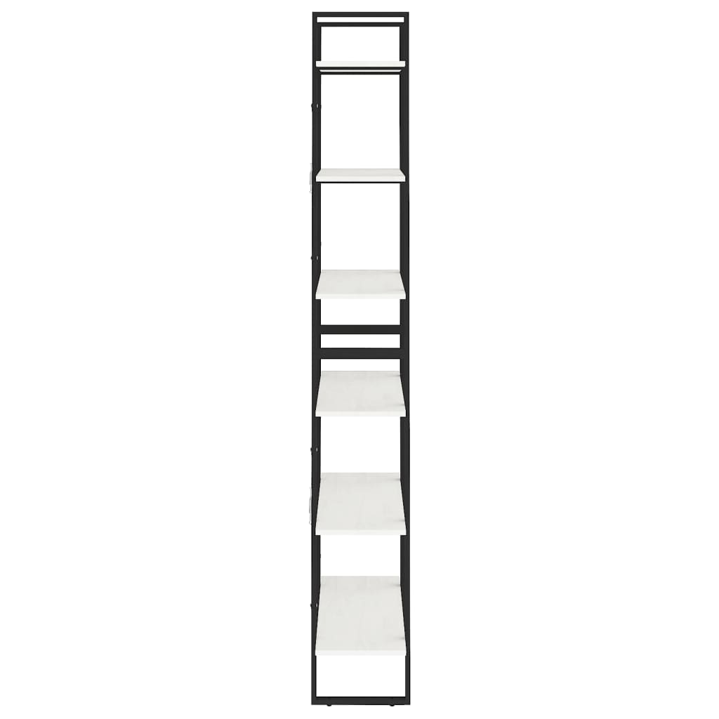 Korkea kaappi valkoinen 80x30x210 cm täysi mänty - Sisustajankoti.fi