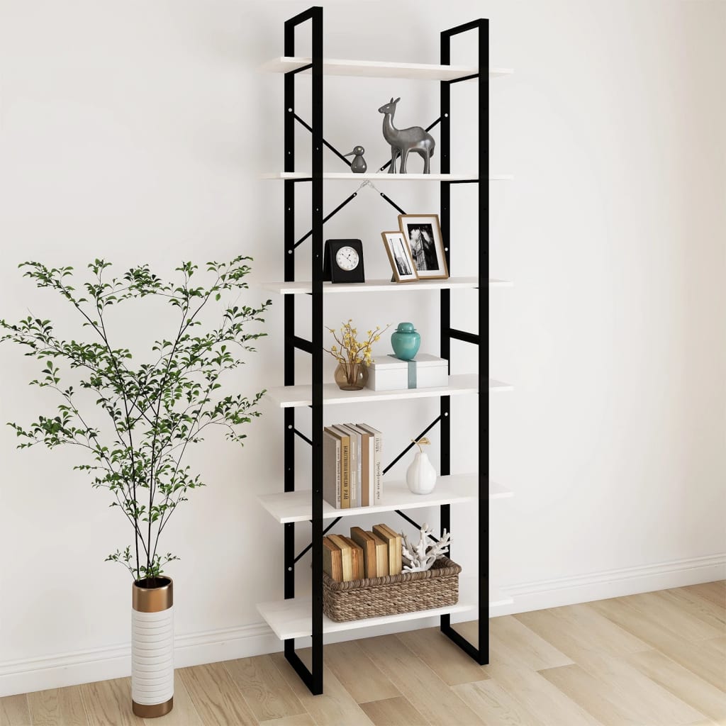 Korkea kaappi valkoinen 80x30x210 cm täysi mänty - Sisustajankoti.fi