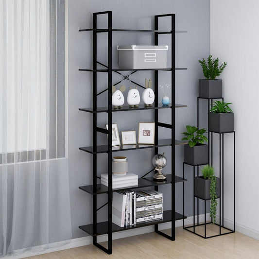 Korkea kaappi musta 100x30x210 cm lastulevy - Sisustajankoti.fi