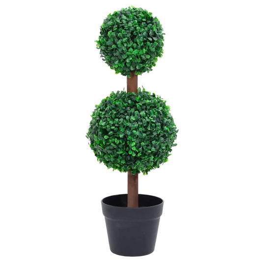Tekokasvi puksipuu ruukulla pallonmuotoinen vihreä 60 cm - Sisustajankoti.fi