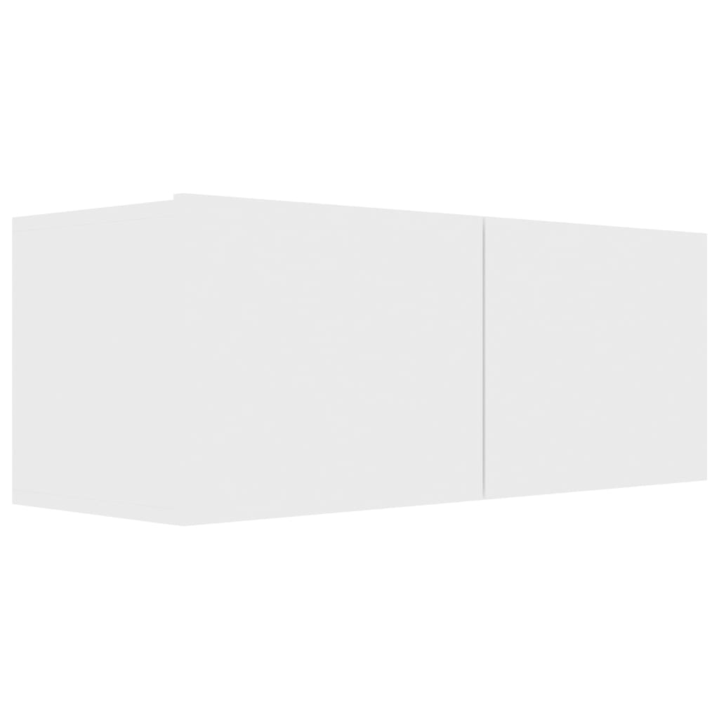 TV-tasot 4 kpl valkoinen 80x30x30 cm lastulevy - Sisustajankoti.fi
