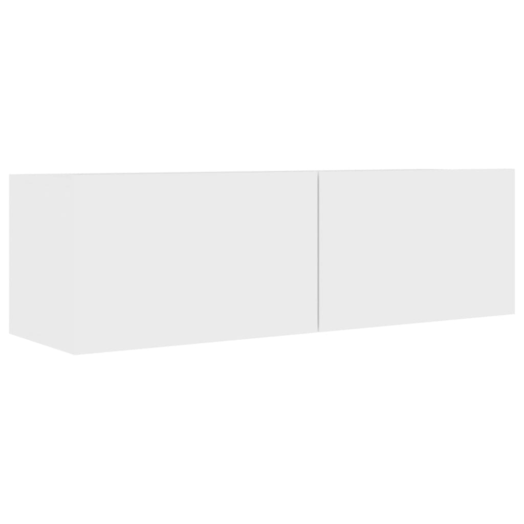 TV-tasot 4 kpl valkoinen 100x30x30 cm lastulevy - Sisustajankoti.fi