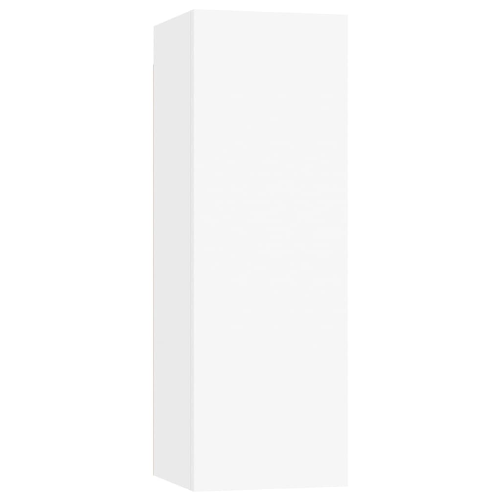 TV-tasot 4 kpl valkoinen 30,5x30x90 cm lastulevy - Sisustajankoti.fi