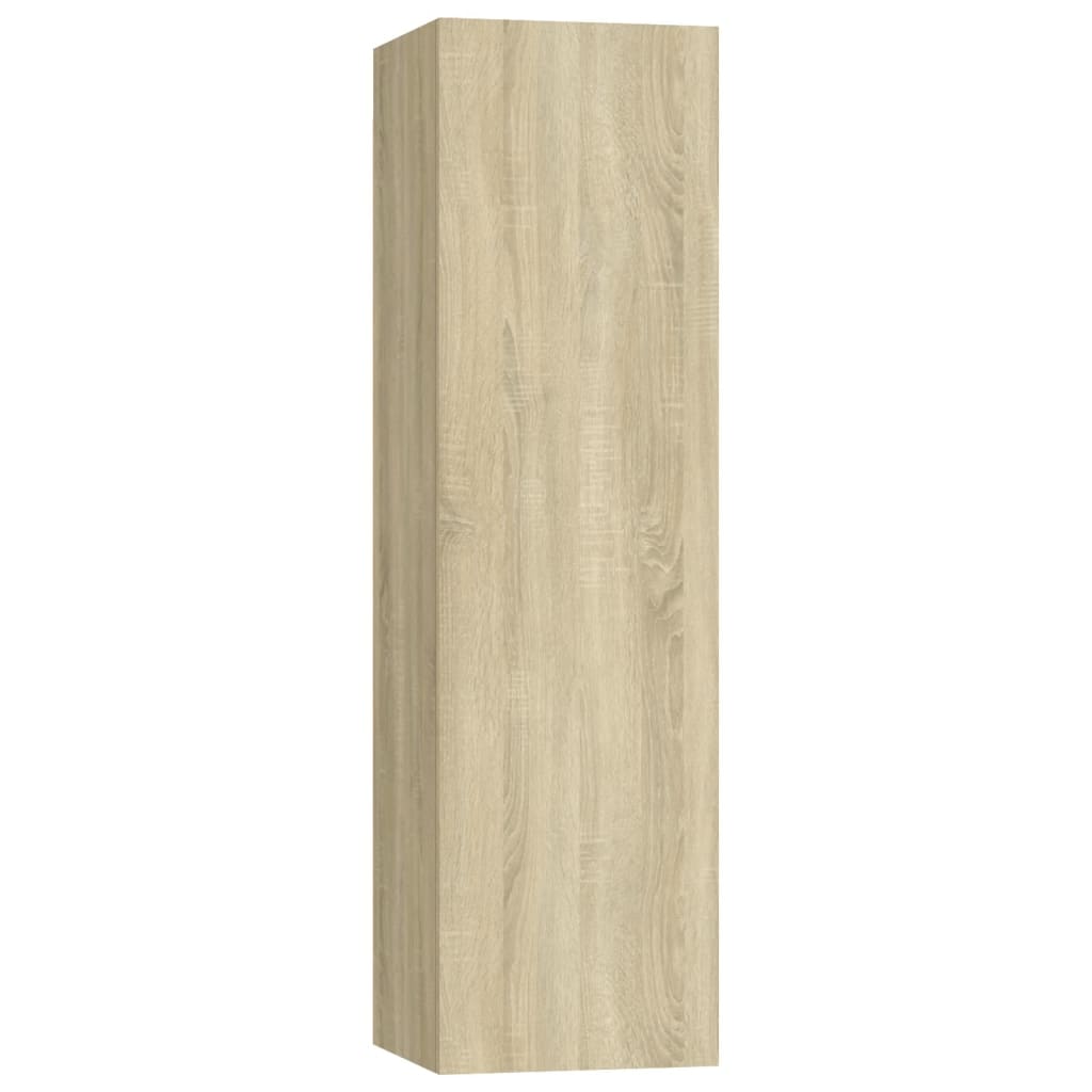 TV-tasot 4 kpl Sonoma-tammi 30,5x30x110 cm lastulevy - Sisustajankoti.fi