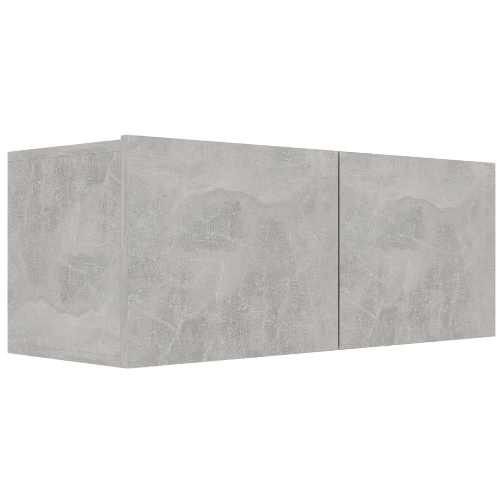 TV-tasot 4 kpl betoninharmaa 80x30x30 cm lastulevy - Sisustajankoti.fi