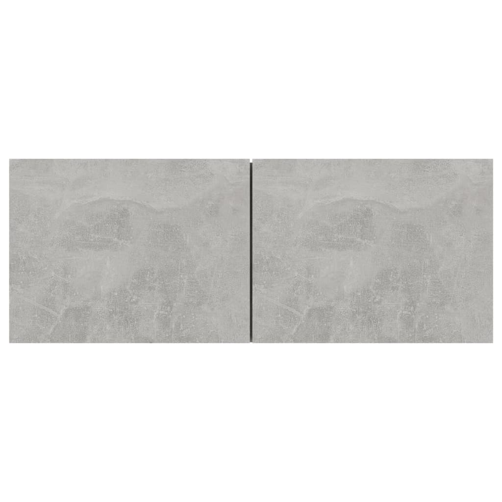 TV-tasot 4 kpl betoninharmaa 80x30x30 cm lastulevy - Sisustajankoti.fi