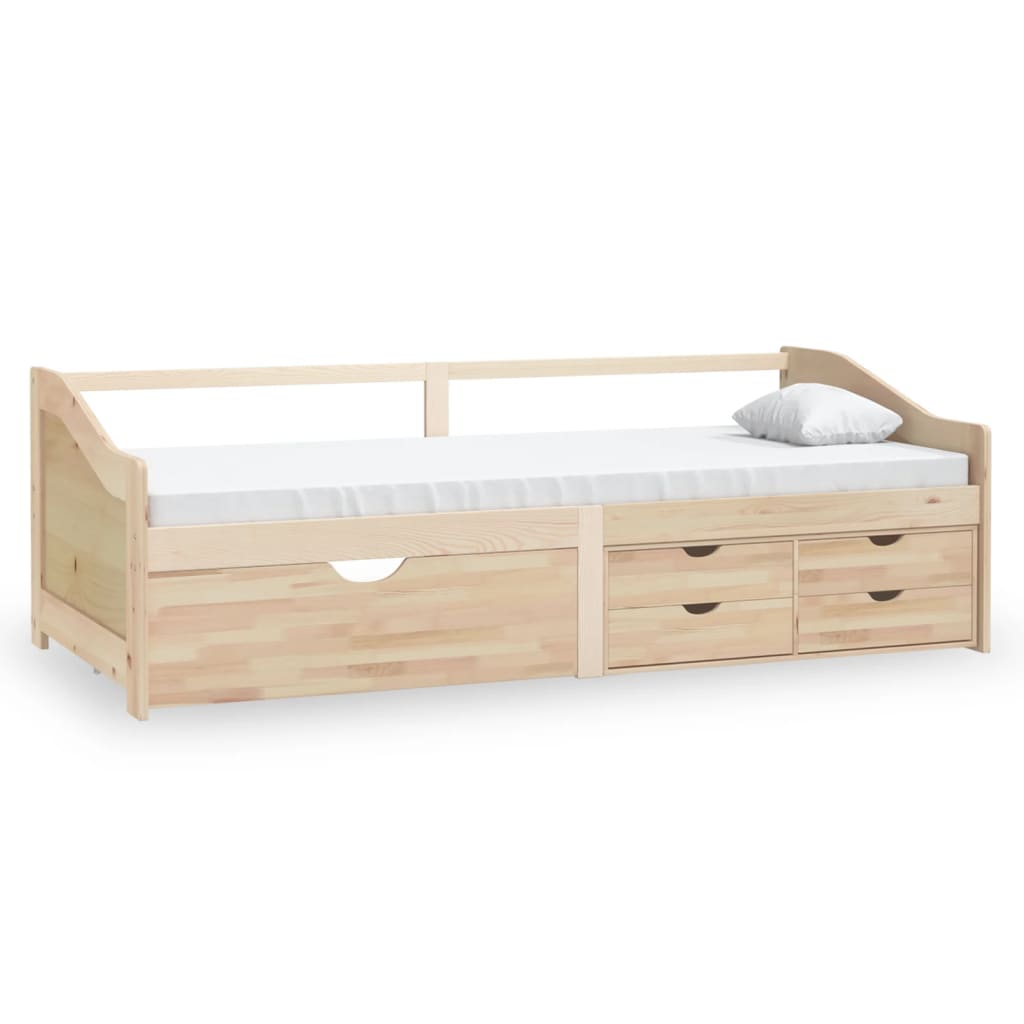 Päivävuode 3-istuttava laatikoilla täysi mänty 90x200 cm - Sisustajankoti.fi