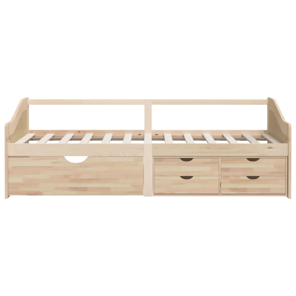 Päivävuode 3-istuttava laatikoilla täysi mänty 90x200 cm - Sisustajankoti.fi
