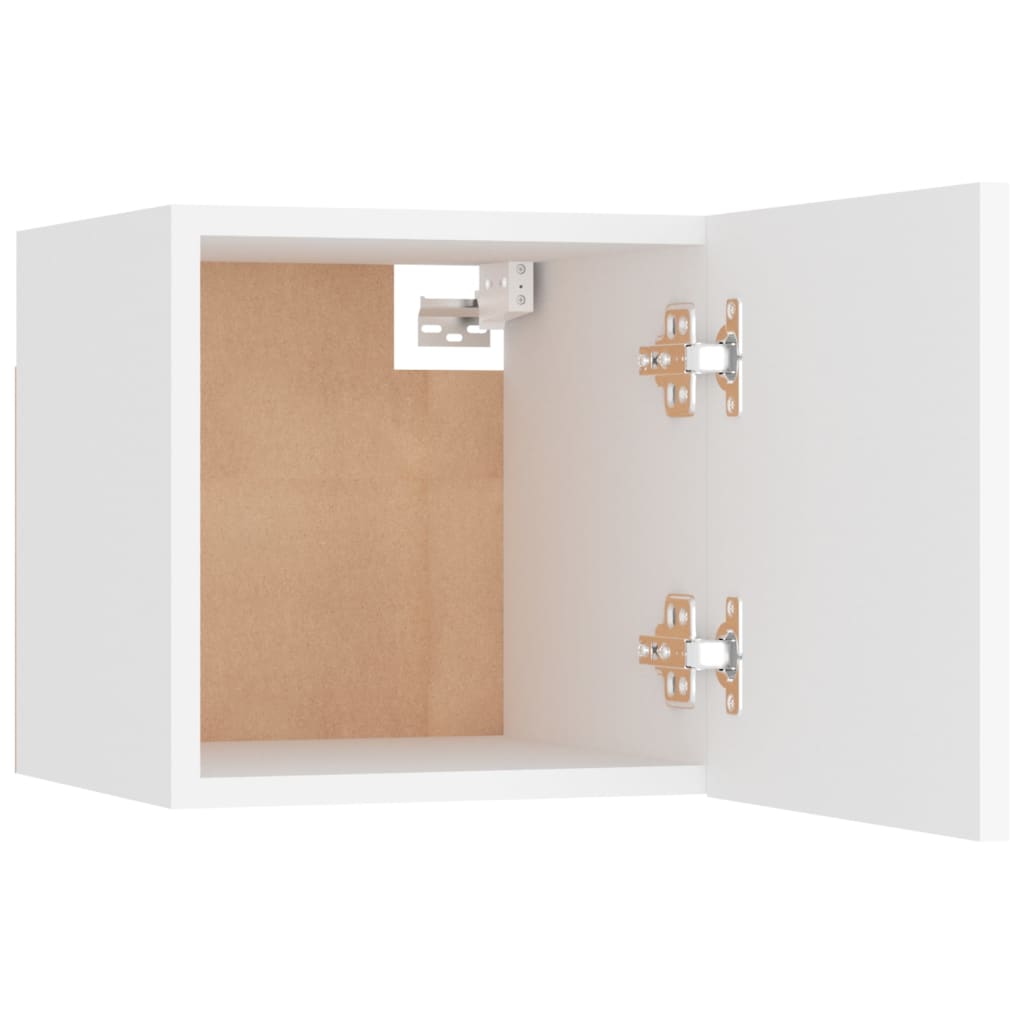 Yöpöydät 2 kpl valkoinen 30,5x30x30 cm lastulevy - Sisustajankoti.fi