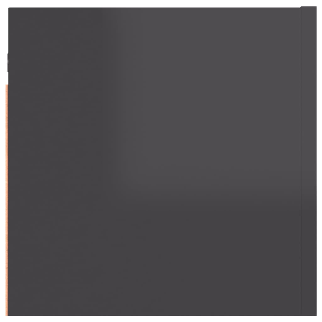 Yöpöydät 2 kpl korkeakiilto harmaa 30,5x30x30 cm lastulevy - Sisustajankoti.fi