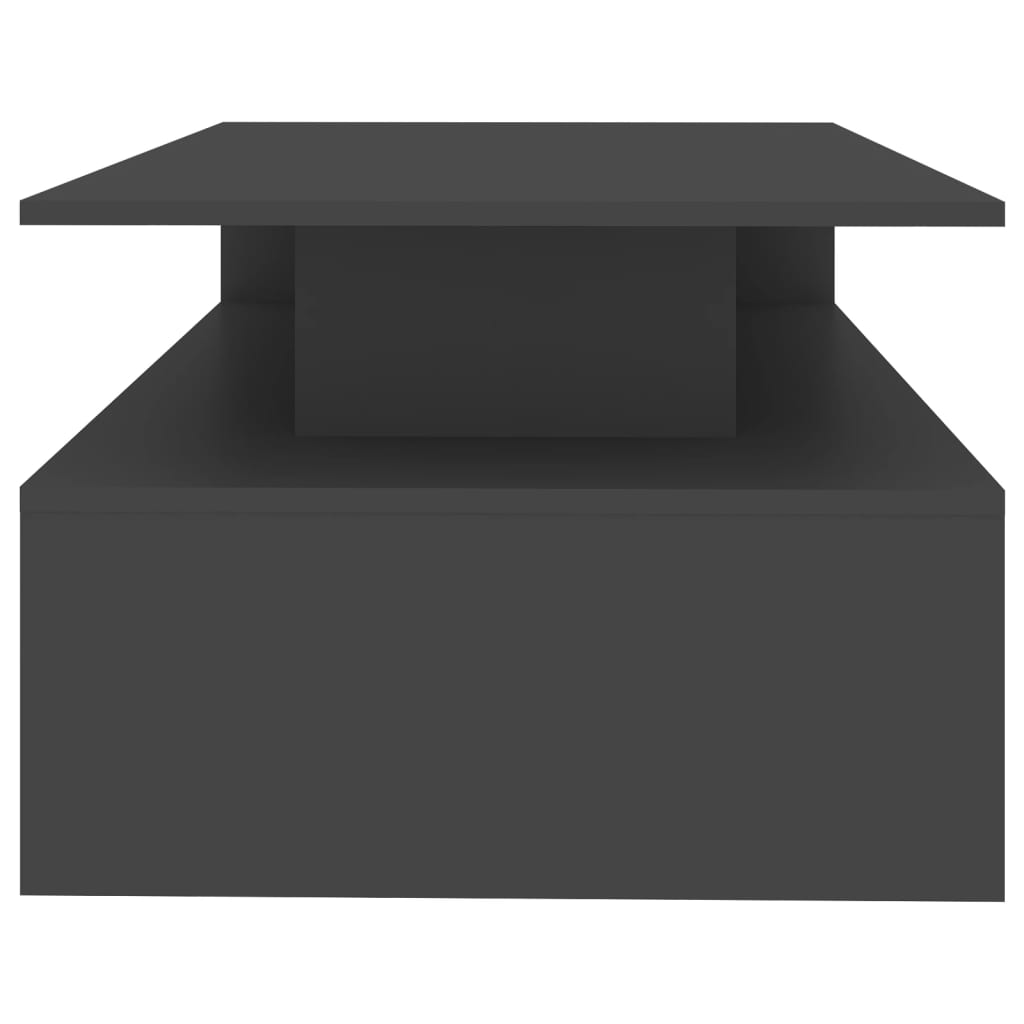 Sohvapöytä harmaa 90x60x42,5 cm lastulevy - Sisustajankoti.fi