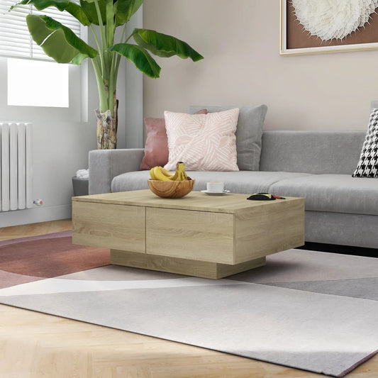 Sohvapöytä Sonoma-tammi 90x60x31 cm lastulevy - Sisustajankoti.fi