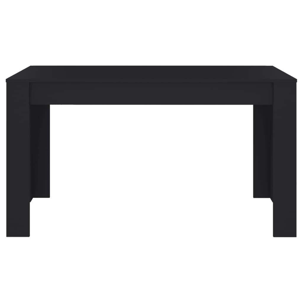 Ruokapöytä musta 140x74,5x76 cm lastulevy - Sisustajankoti.fi